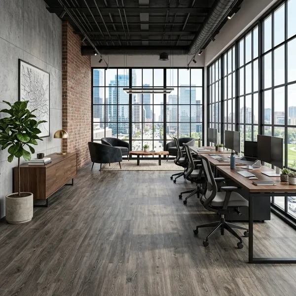 Grey Vinyl Stone Flooring