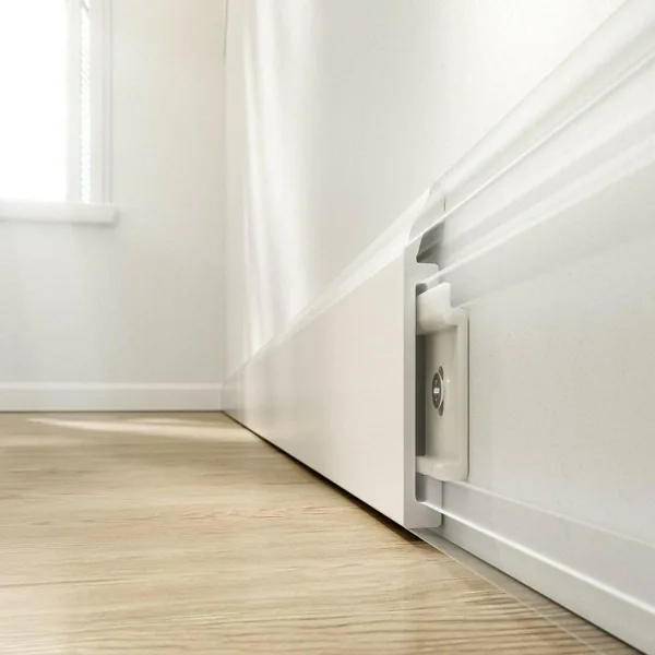 PVC skirting board mounting bracket