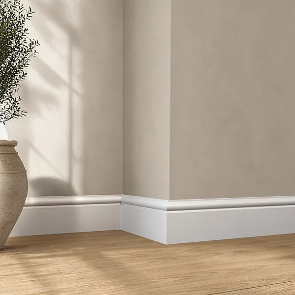 White MDF Skirting